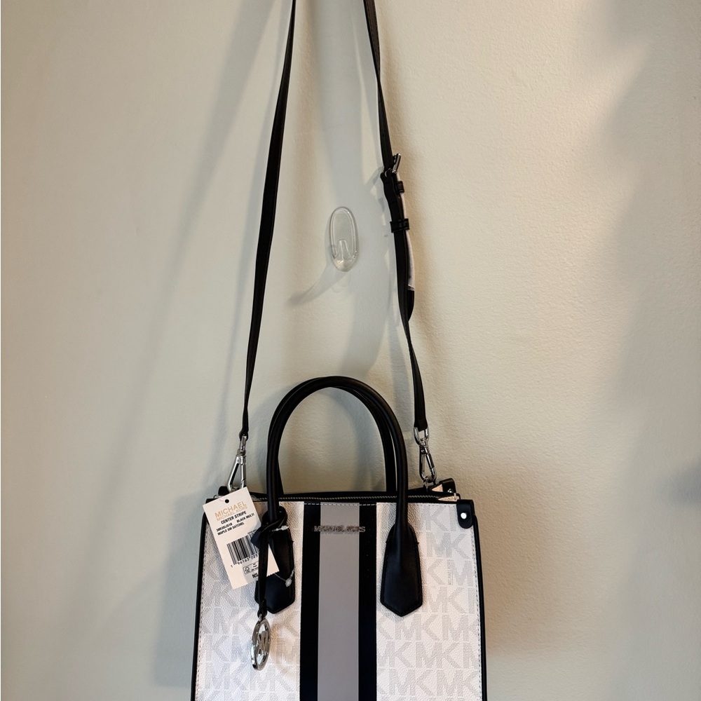 Michael Kors Black and White Women's Bag